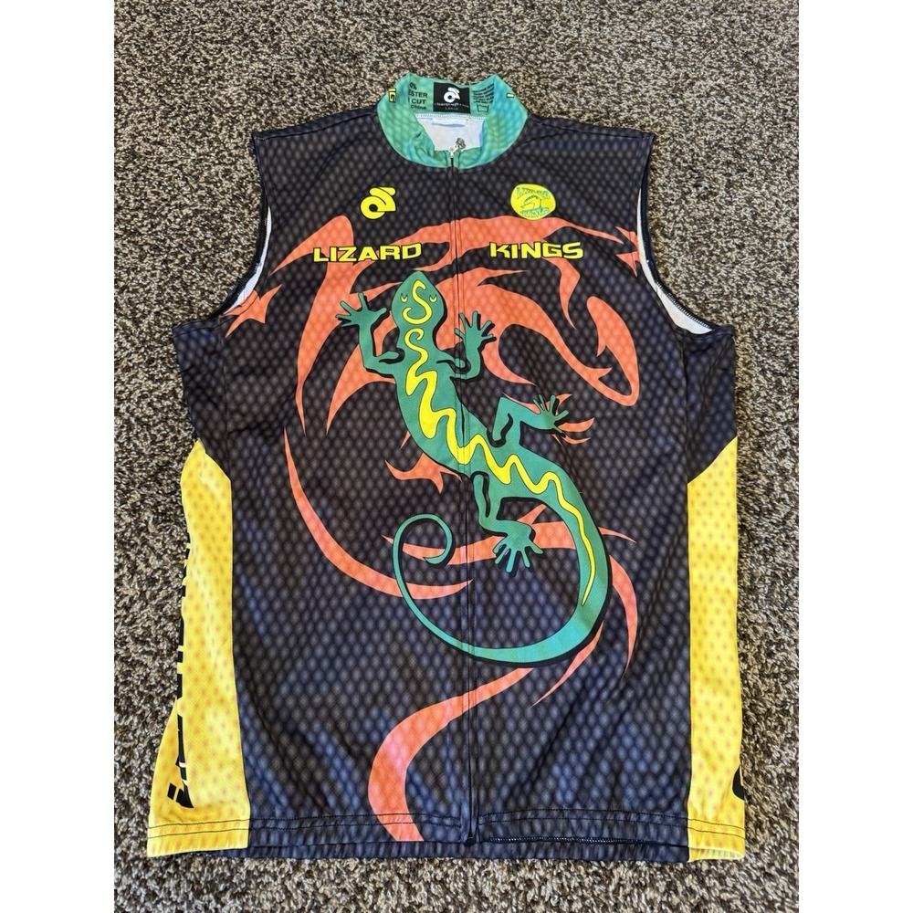 Champion System Lizard Kings Cycling Vest Men's Large L Club Cut Bike Jersey